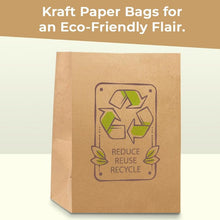 Kraft Paper Grocery Bags Bulk, Eco-friendly