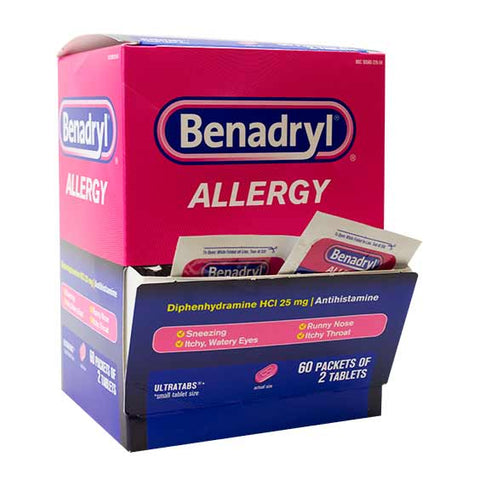 Benadryl 25 Packets of 2 Coated Tablets