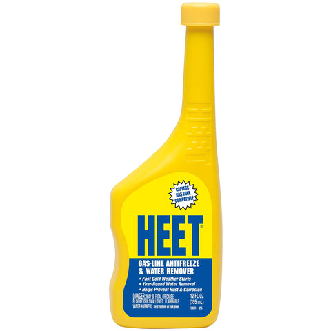 HEET Gas-Line Antifreeze & Water Remover Yellow 12oz - 24/case