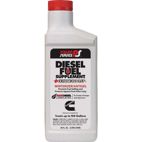 Power Service Diesel Fuel Supplement 26oz-12/case